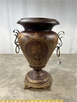 Floral decorative vase, 19 inches tall. Base is