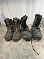 Cabelas size 10 boots and La Crosse heavy duty