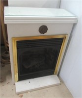 Gas fireplace with insert. Measures: 37.75" H x