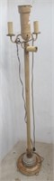 Vintage floor lamp with agate center. Measures: