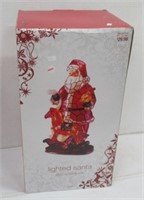 Lighted Santa. Measures: 19.25" tall with box.