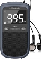 AM FM Walkman Radio:900mAh Rechargeable Portable T