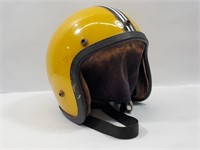 Antique Yellow  Snowmobile Helmet