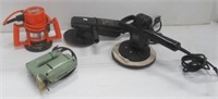 Group of corded tools includes sander/polisher,