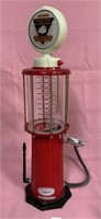 Aviation gasoline pump candy dispenser 21 1/2 high