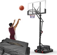 7.6-10ft Basketball Hoop  44in Board