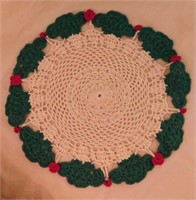 14 hand crocheted Christmas doilies