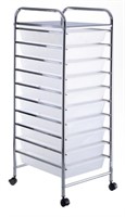 Retail$120 10 Drawer Rolling Storage Cart