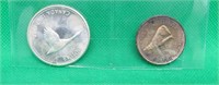 Canada 1967 Silver $1 Dollar & Half Dollar Coins