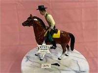 Marshall Wyatt Earp & Tombstone plastic horse