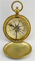 Vintage Brass U.S. Engraved Compass