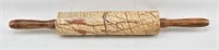 Veined Stone Rolling Pin with Wooden Handles