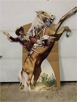 Roy Rogers & Trigger cardboard stand 59" high