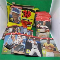 45x 1985 3D Topps Large Oversized Plastic Cards