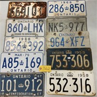 10 Ontario plates