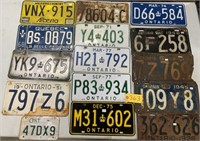 15 Ontario & out of province plates