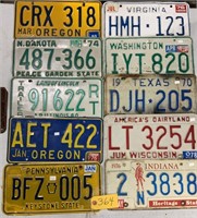 11 USA plates