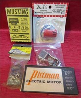 Vintage Slot Car Lot 5 Engines Pittman Mustang++