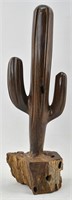 Handmade Ironwood Saguaro Cactus Sculpture
