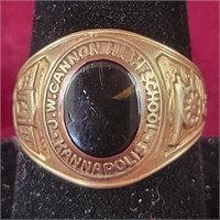 1943 10k gold J.W. Cannon High school Class ring