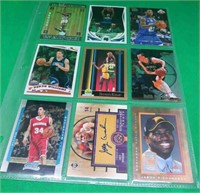9x Basketball Cards Joey Graham Auto /35 Rose +
