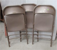 (3) Samsonite folding chairs.