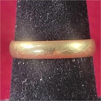 14k Gold Band Ring, sz 7, 0.08oz