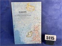 Vintage Europe Map, Dec. 1962, The Natl.