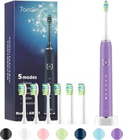 7AM2M Sonic Electric Toothbrush with 5 Brush Heads