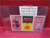1966 OPC Comic Book Foldee w Babe Ruth MORE