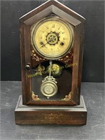 Antique Gilbert Cottage Mantel Clock