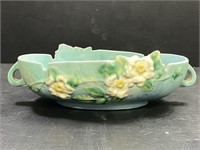 1940's Roseville White Rose Console Bowl