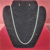 White Gold rope chain Necklace marked 750 (18k)