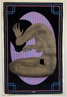 Nude 70's Black Light Poster Sister