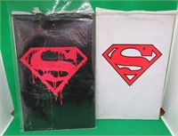 2x Death Of Superman Comics Black & White Bags
