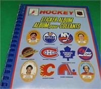 1984 Hockey Puffy Stickers With Binder W/ GRETZKY