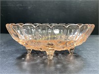 Vintage Indiana Glass Footed Bowl