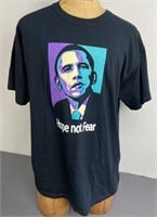 Hope Not Fear Obama T Shirt XL
