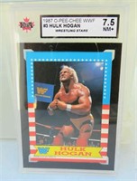 1987 OPC Hulk Hogan WWF Graded Wrestling Card 7.5