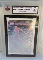 1990 Marvel Silver Surfer Hologram Graded Card 7NM