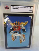 1985 Hasbro Transformers Snarl Graded Card 8NMM