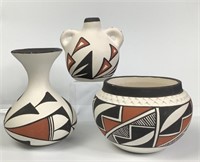 Acoma NM Pueblo Pottery Including Pauline Abeita