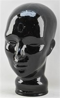 Black Glass Mannequin Head
