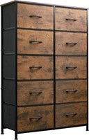 A-medium Size  WLIVE Tall Dresser  10 Drawers  Rus