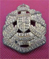 WWI British 2nd King Edwards Horse Cap Badge OLD