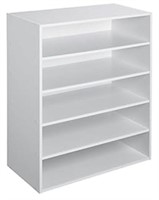 ClosetMaid 1565 Stackable 5-Shelf Organizer  White