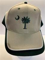 Moon in palm tree Velcro adjustable ball cap