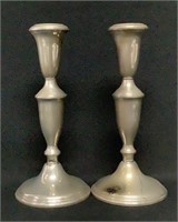 Pair Empire Weighted Sterling Candlesticks 740 TGW