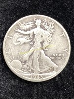 1943 S Walking Liberty Half Dollar Silver Coin