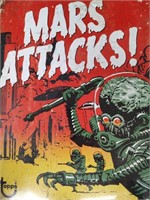 Mars Attacks Metal Sign - 16x12